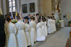 Feier der 1. Heiligen Kommunion in Sankt Crescentius (Foto: Karl-Franz Thiede)